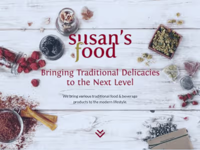 Susan's Food Company Website