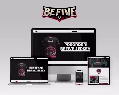 Befive Esports Website Development