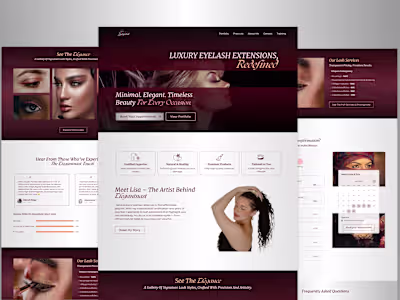 Elegantnast - Luxury Beauty Brand Website