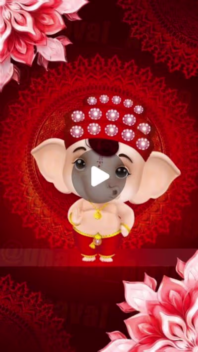 Dhaval Chasiya on Instagram: “Cute Ganesha created by @dhaval_a…