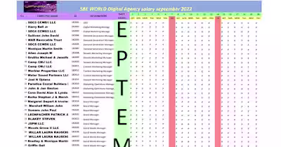 SBE WORLD Digital Agency salary July 2023 Book3