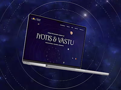 Vedic Astrology Website Re-Design