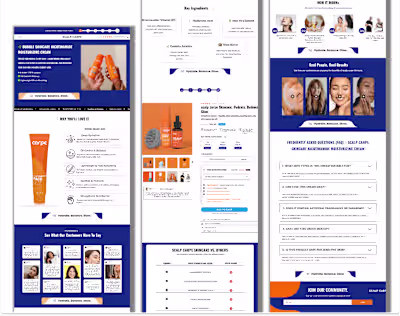 Landing page for Bubble Skincare Nicotinamide Moisturizing Cream