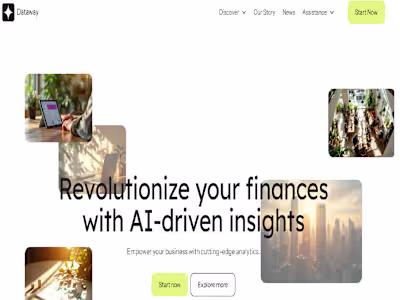 A stunning finance website