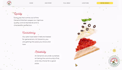 Cenario’s Pizza • $340k/Year Webflow Transformation
