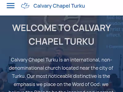 Church website with custom CMS 