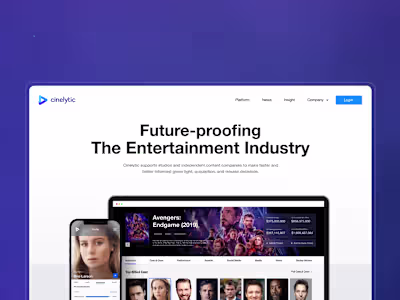 Cinelytic -Movie industry, empowered. 