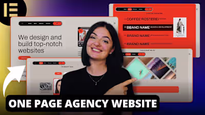 ONE PAGE AGENCY WEBSITE - Elementor Wordpress Tutorial Flex Con…
