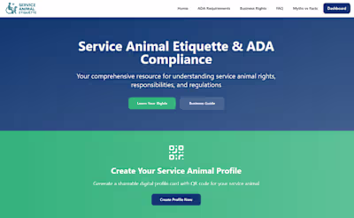 Service Animal Rights and ADA Compliance Resource