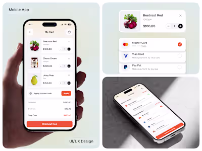 Smart Grocery Mobile App UX Design