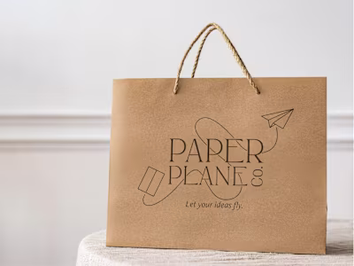 Paper Plane Stationary Branding