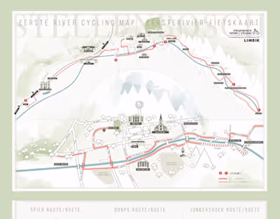 Stellenbosch Cycling Map on Behance