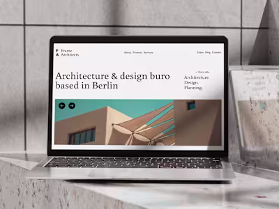Architemp - Modern & Responsive Framer Template for Architects