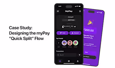 myPay Quick Split UX Design