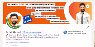 linkedin profile optimiztion