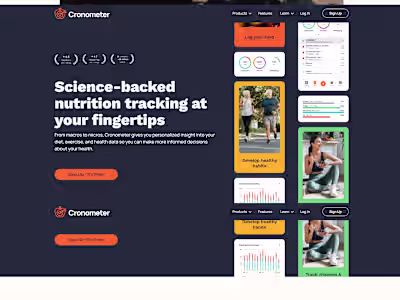 Nutrition & Health Tracking SaaS Website