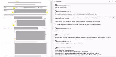 Resume Review (Adobe Acrobat or Google Docs)