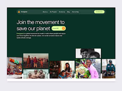 Evergreen: Website: Figma to Framer Development