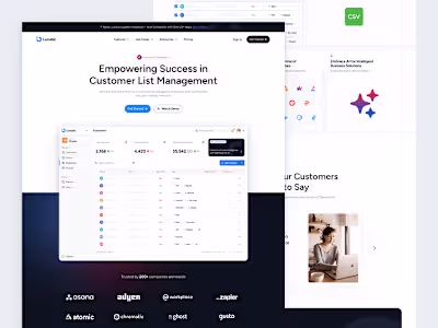 Exploration - Landing Page