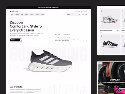 TSSF Shoes - Shoes Landing Page