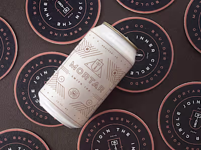 Mortar Brewery - Brand Identity - Packaging