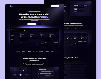 Pretiz - Landing Page Design