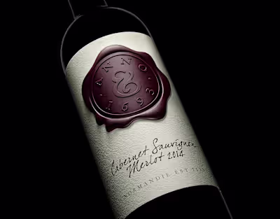 Anno 1693 wine bottle