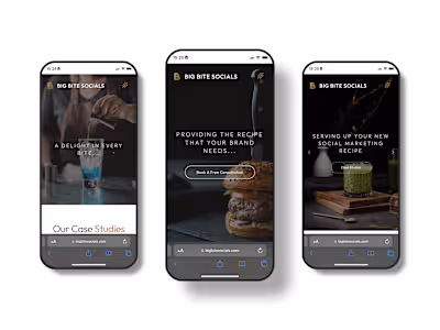 WordPress Website Design for Big Bite Socials