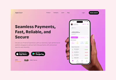 WEBSITE FOR A FINTECH APP 