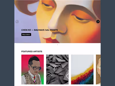 Perrotin Gallery — eshop design