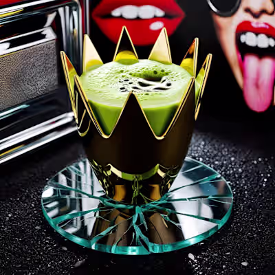 Sculptural Sips in Motion