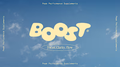 Introducing the revolutionary BOOST® Peak Performance Supple...
