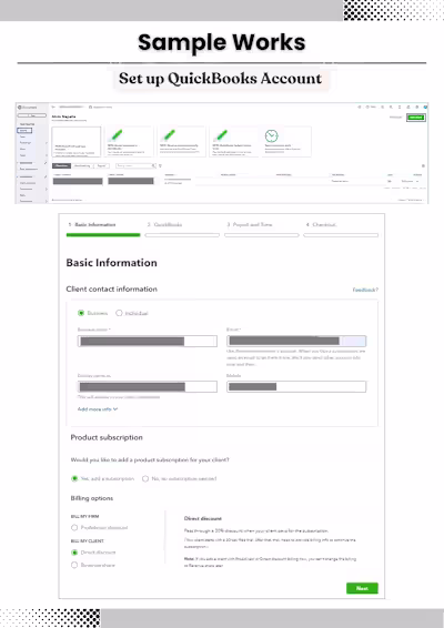Sample Bookkeeping Works