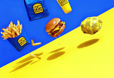 BunHaus: Color-driven Fast Food Identity