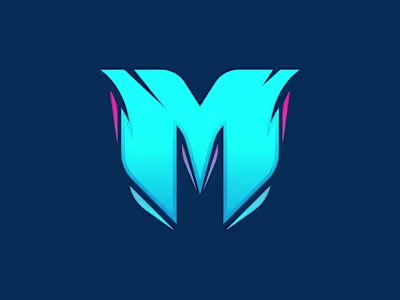 Letter 'M' eSports Logo