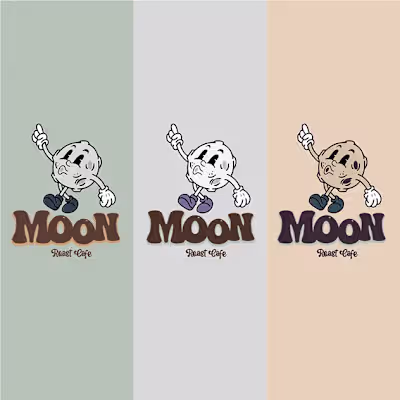 Moon Roast Cafe: Coffee Shop Branding