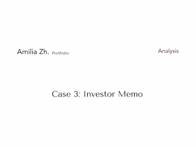 Investment Memo Analysis and Restructuring