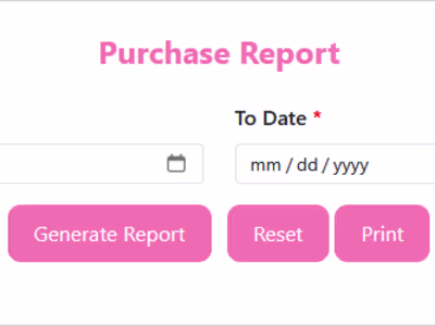 Purchase Report Module – Smart Date Range Filtering I built ...