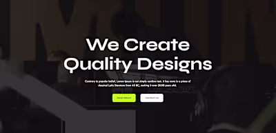 Web Design Agency Website