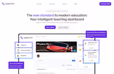 SMEKTEP landing - Framer design & dev 🚀
