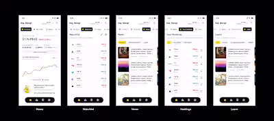 Investment App Design