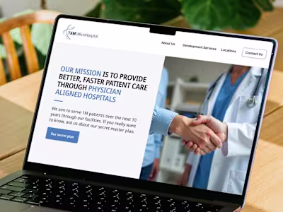 Framer Website for a Hospital
