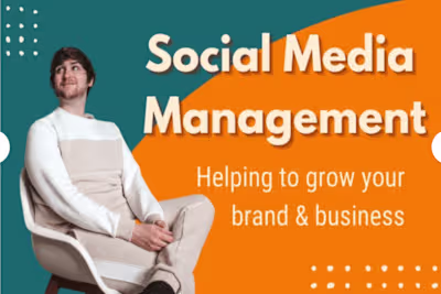 I will be your social media marketing manager