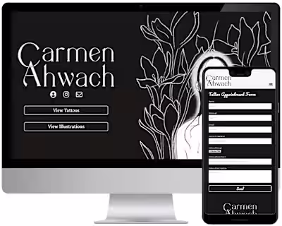 Carmen Ahwach portfolio website