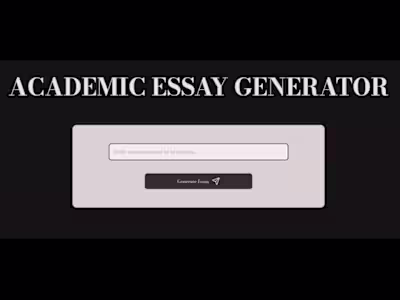 Ai Essay Generator