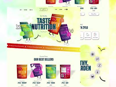 Enhanced Ecommerce Web Design for Nutritional Supplements