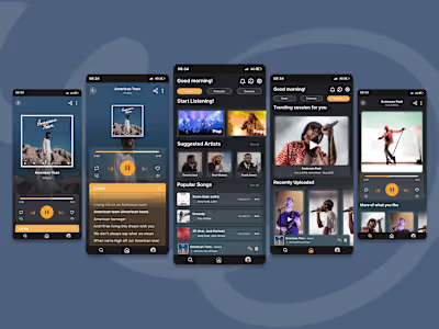 UI Design - Music player redesign