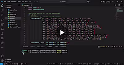 Shortest Path Finder for University of Karachi