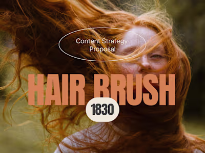 Social Media Content Strategy Hair Brush Brand