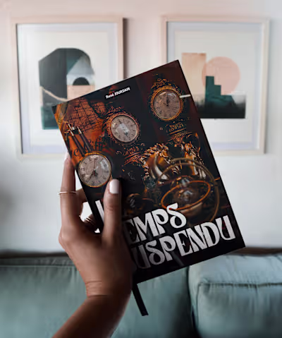 "LE TEMPS SUSPENDU" BOOK COVER